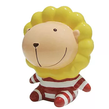 奶油獅陶瓷大撲滿