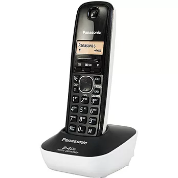 Panasonic 2.4G 數位高頻無線電話KX-TG3411(多色可選) 平行輸入高雅白