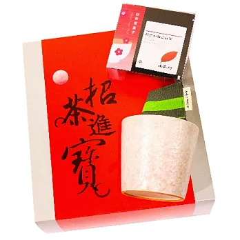 【七三茶堂】招茶進寶禮盒(茶盒子+杯墊+茶碗組合)