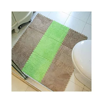 DIY幸福魔方拼接防滑地毯卡其