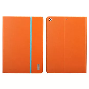 ROCK iPad Air 360度旋轉系列側翻皮套(橙)