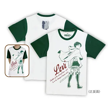 進擊的巨人-潮流T-shirt(里維)L白色
