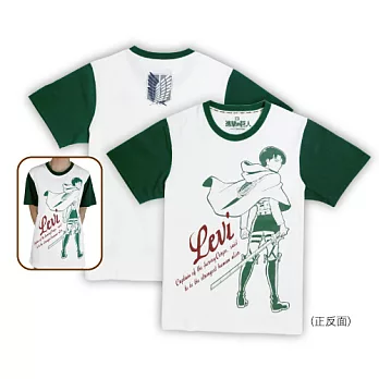 進擊的巨人-潮流T-shirt(里維)XL白色