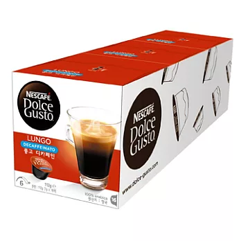 雀巢咖啡-Dolce Gusto低咖啡因美式濃黑咖啡膠囊(3盒x112g/條)