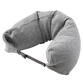 [MUJI 無印良品]微粒貼身靠枕/棉混圈絨灰
