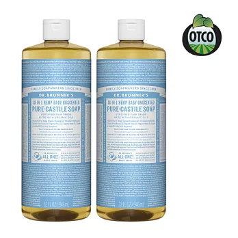 Dr.Bronner’s 美國布朗博士-溫和嬰兒潔顏露946ml(2入組)