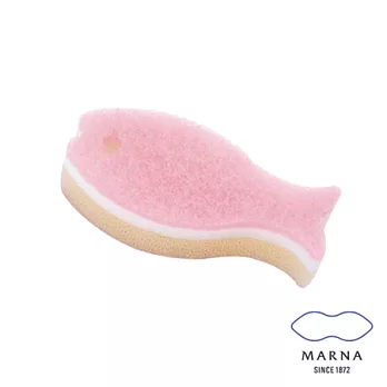 【MARNA】小魚造型菜瓜布(粉)