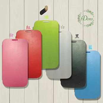  Galaxy S4背蓋側掀皮套黑