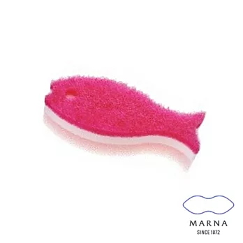 【MARNA】小魚造型菜瓜布(桃紅)