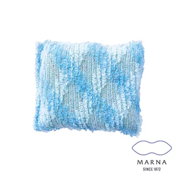 【MARNA】閃亮格紋海綿(藍)
