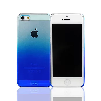 Lilycoco iPhone5/5S 亮面漸層保護殼藍色
