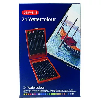 DERWENT 水溶性色鉛筆24色/木盒