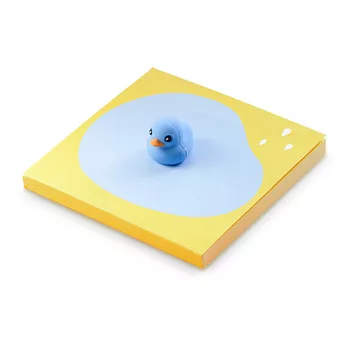 Bone / 鴨子造型磁鐵便條組-藍鴨鴨