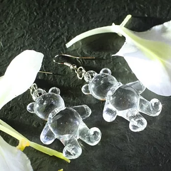 泰迪熊療癒系大耳環‧輕靈之森