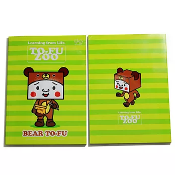 親子豆腐動物筆記本-熊