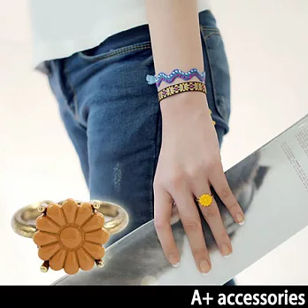 A+ accessories 韓劇 同款向日葵小花開口戒指