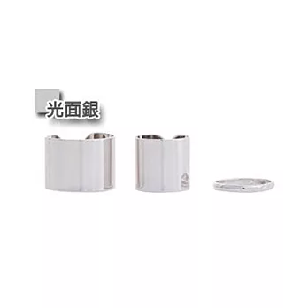 A+ accessories 韓劇 同款純色戒指/指節環三件組-光面銀