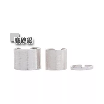 A+ accessories 韓劇 同款純色戒指/指節環三件組-磨沙銀
