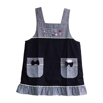 水鑽摩天輪圍裙-波浪-黑