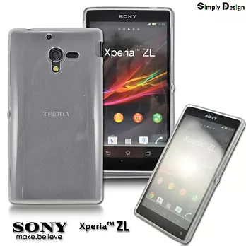 Simply Design SONY Xperia ZL 專用韓風軟式保護套白