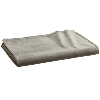[MUJI 無印良品]棉短纖絨毛毛毯/D/灰色/雙人