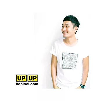 【UPUP舉牌小人】官方商品 談戀愛舉牌小Tee 短袖T恤S白