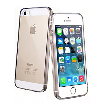 透明殼專家 iPhone5S/5 全包式高透光.防塵抗摔. 矽膠軟質保護殼 (林果創意 LinGo)透明