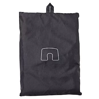 [MUJI 無印良品]棉混天竺攜帶式充氣頸枕/深藍×灰條紋