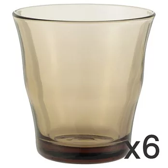 [MUJI 無印良品]玻璃杯/琥珀色/270ml/6入