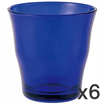 [MUJI 無印良品]玻璃杯/湛藍色/270ml/6入