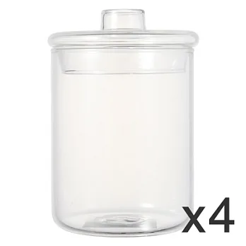 [MUJI 無印良品]玻璃收納罐/圓型/4入