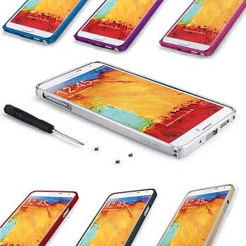 Love Mei SAMSUNG NOTE3 鋁合金超薄0.7mm金屬邊框(銀色)