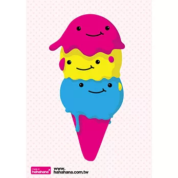 《hahahana》設計明信片｜ice cream