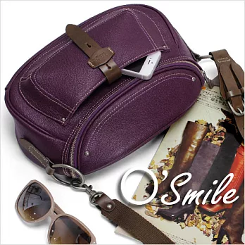 【LUKA】O’Smile真皮兩用包(葡萄紫)