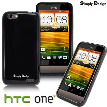 【Simply Design】HTC ONE V 清水套軟式保護殼清水套黑