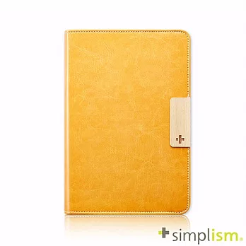 Simplism iPad mini Retina 記事本型側開皮革保護套橘色