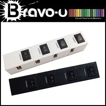 USB2.0 HUB 4埠獨立開關集線器-可外接電源〈白〉