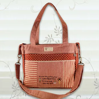 熊熊摩天輪背提2用袋-紅