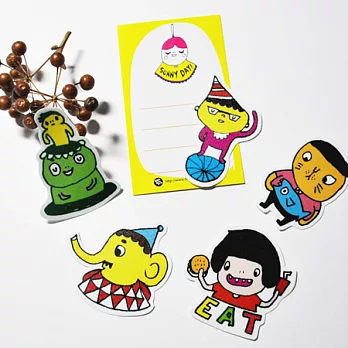 廢物奶泡手作貼紙包-15