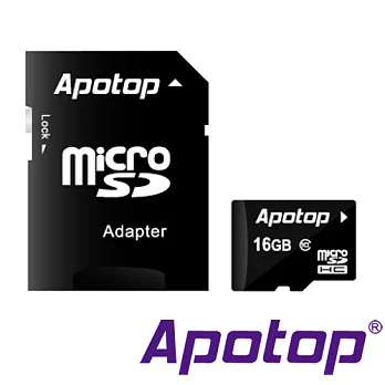 APOTOP 16GB MicroSDHC Class10記憶卡 (附SD轉卡)