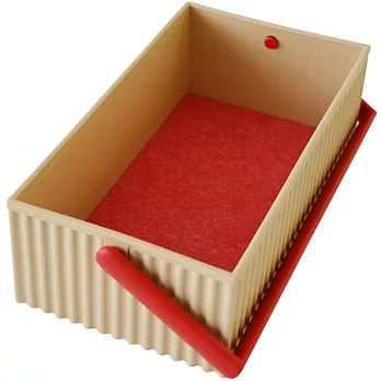 《Sceltevie》瓦楞收納提籃(淺棕S)