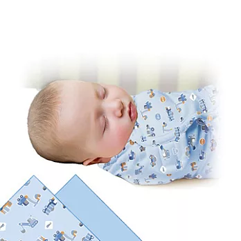 美國 Summer Infant SwaddleMe 嬰兒包巾 【工程大隊純棉薄款】, 小號 2入組 - 可調式懶人包巾