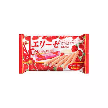日本【Bourbon】愛麗絲雙色威化棒-草莓&巧克力