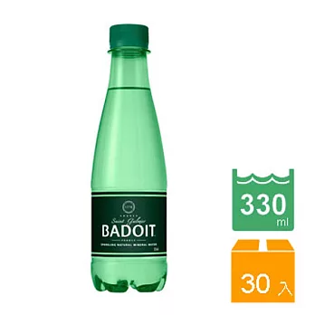 法國 BADOIT波多天然氣泡礦泉水(330ml/30入/寶特瓶)