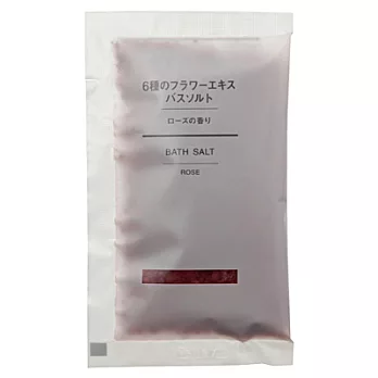 [MUJI 無印良品]花草精華浴鹽小包(玫瑰)/40g