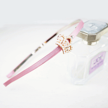 【PinkyPinky Boutique】珍珠皇冠髮箍(粉紅色)