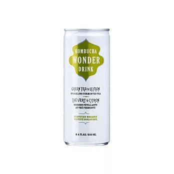 有機紅茶菌氣泡飲料-檸檬綠茶 (250ml)