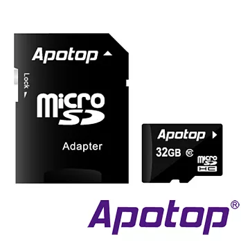 APOTOP 32GB MicroSDHC Class10記憶卡 (附SD轉卡)
