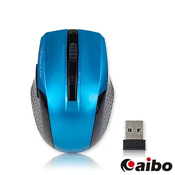 aibo S512 2.4G 無線高解析光學滑鼠藍黑