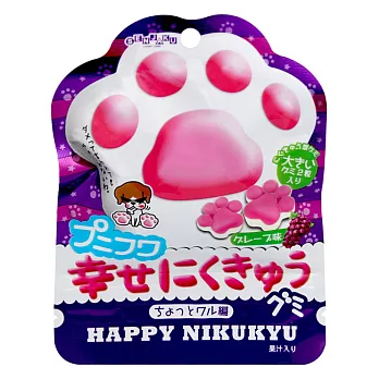 日本【扇雀飴】幸福犬掌Q軟糖-葡萄